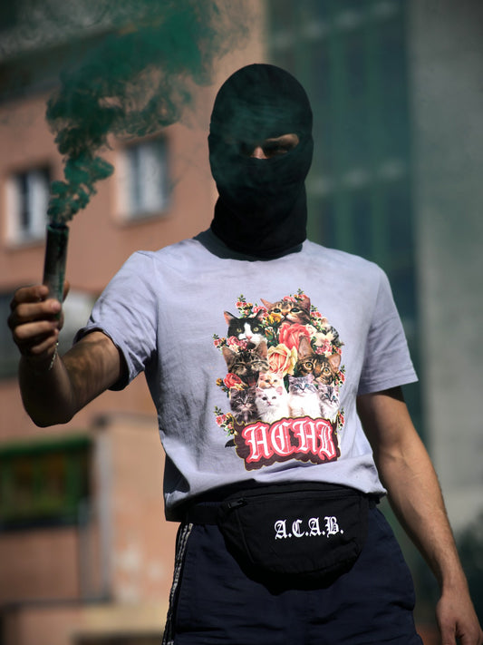 ACAB - All Cats Are Beautiful - Flower Power - Organic - Fair Wear - Unisex T-Shirt