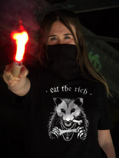 Eat The Rich - Comrade Opossum - Fair-Wear - Unisex organic cotton t-shirt - FREE DELIVERY
