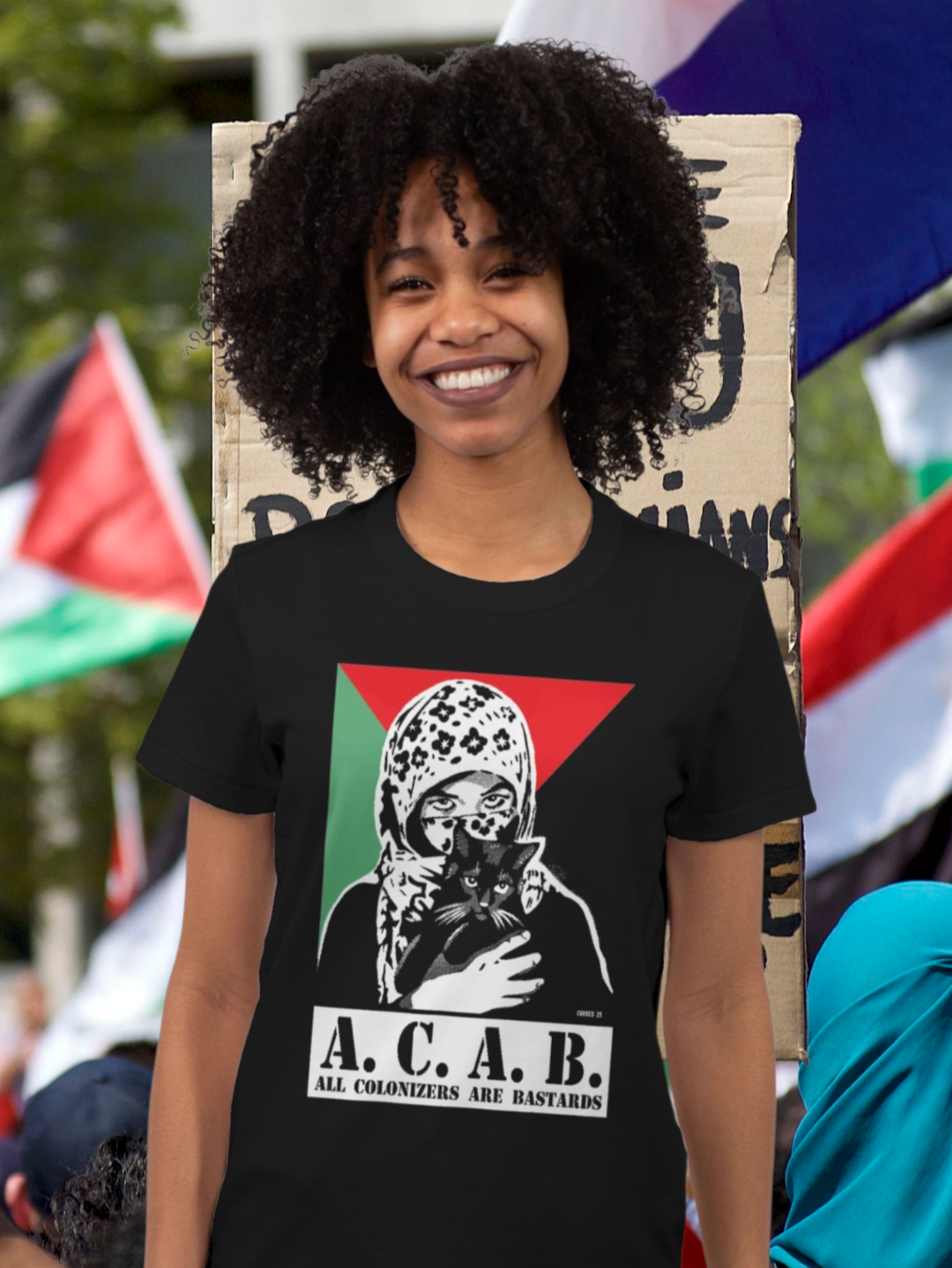 ALL COLONIZERS ARE BASTARDS - 5€ SOLI SHIRT - Unisex - FREE DELIVERY