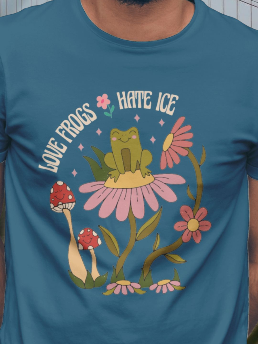 Love Frogs Hate ICE - Unisex - fair wear - organic t-shirt - FREE DELIVERY